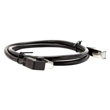 Imagem de Cabo De Rede Cat7 Plug 90 Graus Para Lateral - 50 Cm - Cirilo Cabos