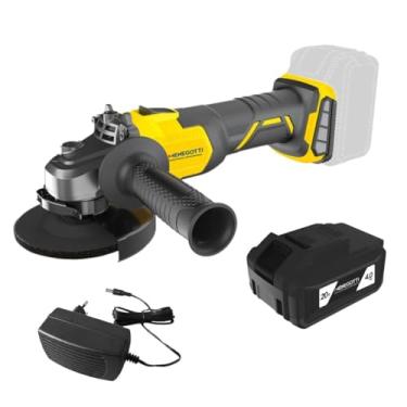 Imagem de Esmerilhadeira a Bateria Menegotti MEI-20 | 20V Intercambiável, Motor Brushless, 115mm (4 1/2"), Com Bateria e Carregador