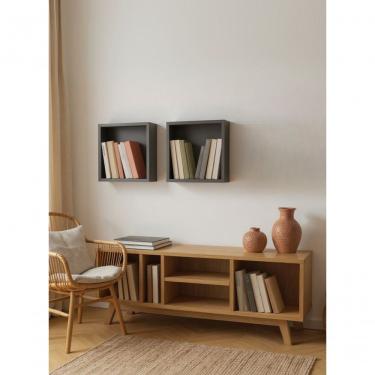 Imagem de Kit De 2 Nichos 30cm Mdf Verde - On Móveis