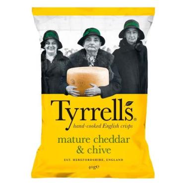 Imagem de Batata Sabor Cheddar com Queijo Tyrrells 40g