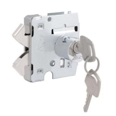 Imagem de Fechadura blindex para porta de vidro de correr arouca, cilindro redon