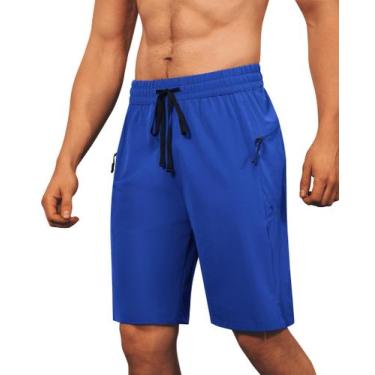 Imagem de Calções de banho FOGFIRE masculinos Quick Dry Beach Shorts UPF 50+ azu