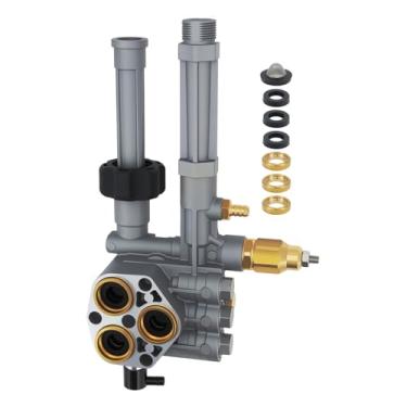 Imagem de Conjunto de cabeça de bomba de lavadora de pressão AR43361, Troy Bilt SRMW2.3G28 SRMW2.4G28 Bombas AR43361 Pressão W