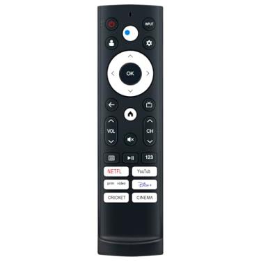 Imagem de Controle remoto de substituição de voz compatível com Hisense 4K Google TV 55A7N 100QD7N 65A7N 65QD7N 75QD7N 65U8K 75U8K 55U8K 40A4K 43A4K 85U7K 43A7N 85U8K 65U7K 75U7K 50A7N 75A7N 85A7N 100U8K