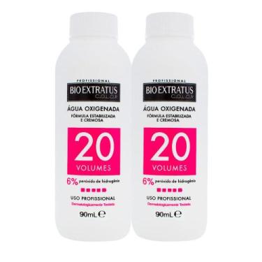 Imagem de Kit 2 Água Oxigenada Bio Extratus Color 20 Volumes Cremosa 90ml