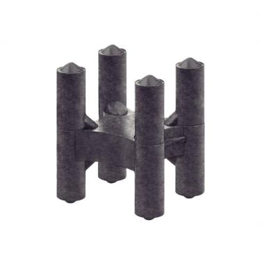 Imagem de Espaçador Plástico Tramontina Tipo Cadeirinha 20x25mm Para Ferragens Saco Com 100 Unidades