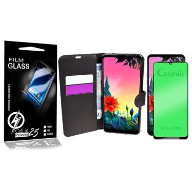 Imagem de Capa Carteira + Película De CERÂMICA LG K50S X540BMW 6.5 - Cell In Pow
