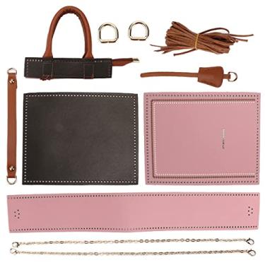 Imagem de Generic Bolsa de crochê Faça você Mesmo, Feita à Mão Bolsas de tricô Estilo Faça você Mesmo Atraentes e Elegantes Operação Simples para Apresenta (Rosa)