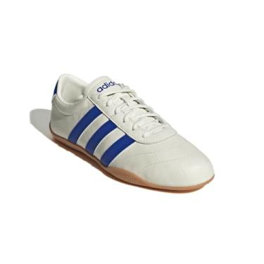 Imagem de adidas Tênis feminino Grand Court Lo, Branco/azul claro/chiclete, 36