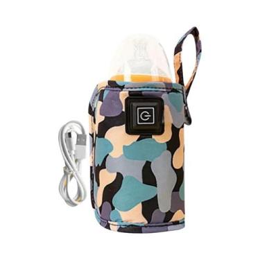 Imagem de Aquecedor De Mamadeira Isolado Para Bebês USB Para Carrinho De Bebê, S