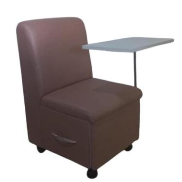 Imagem de Cadeira Ciranda Manicure Com Mesa Regulável - Rose Gold - D Inovar Mov
