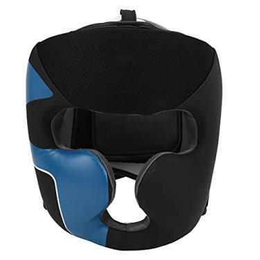 Imagem de Protetor de cabeça de capacete de boxe para adultos e luta Sanda Mauy Thai, arnês de absorção de choque de alta densidade para homens e mulheres (G)