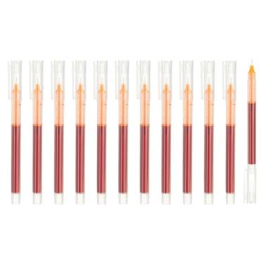 Imagem de PATIKIL 12 canetas coloridas de tinta gel, 0,5 mm, ponta extrafina, escrita suave, japonesa, secagem rápida, canetas esferográficas para escritório, papelaria, sala de aula, professores, laranja