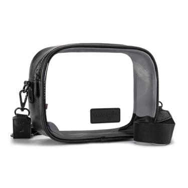 Imagem de Montana West Bolsa transparente X Wrangler para eventos de estádio Unix Bolsa transversal para shows, esportes, Preto