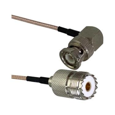 Imagem de Conector UHF PL259 SO239 Para SMA UHF BNC Macho Fêmea Crimpado Jumper 