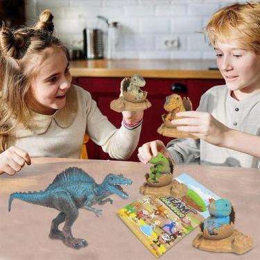 Imagem de Simulação de brinquedo de dinossauro modelo animal espinossauro bebê d