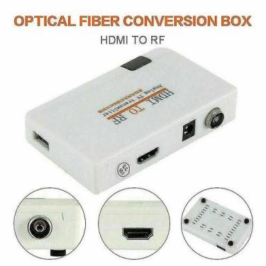 Imagem de Divisores Hdmi comutam transmissor de caixa de adaptador coaxial hdmi 