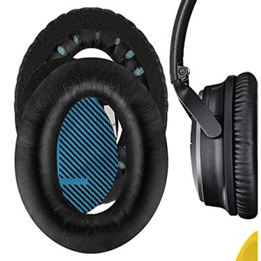Imagem de Geekria Almofadas auriculares de substituição para Bose QuietComfort 25, SoundLink Around Ear Headphones Almofadas de orelha, peças de reparo (preto)