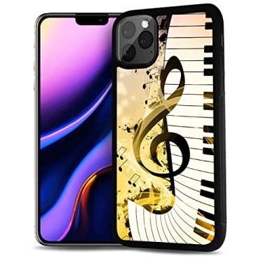 Imagem de Capa traseira macia protetora durável para iPhone 11, HOT12221 Teclado com sinal musical 12221