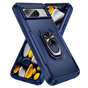 Imagem de SORAKA Capa para Google Pixel 8 com anel de apoio para os pés Capa rígida de PC Capa de TPU macio para amortecedores Capa Google Pixel 8 Capa robusta