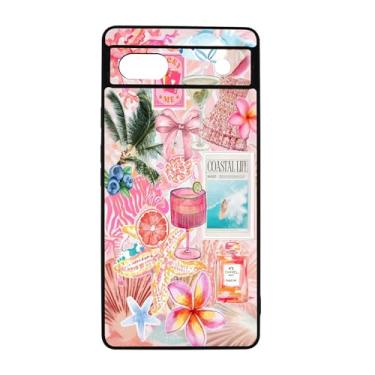 Imagem de qizjio Capa de telefone estética fofa de verão à prova de choque com colagem Kawaii, capa de telefone para Google Pixel 6A