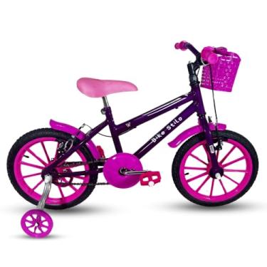 Imagem de Bicicleta Infantil Passeio Aro 16 Feminina Violeta