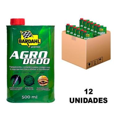 Imagem de Kit 12 Aditivo para Combustível Diesel AGRO D600 500ML - BARDAHL