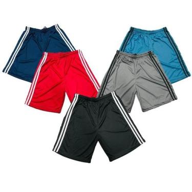 Imagem de Calção Super Fit Esportivo kit com 6 Futebol / Caminhada. Secagem Rápi