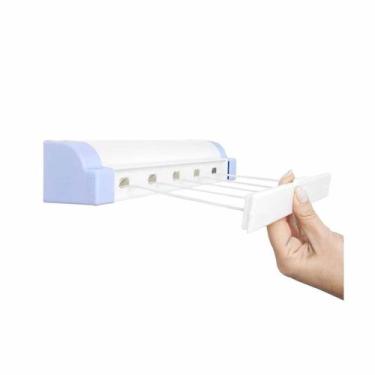 Imagem de Varal Automático Secalux 5 Cordas Retrátil 4,10 Metro Parede, UNICA, U