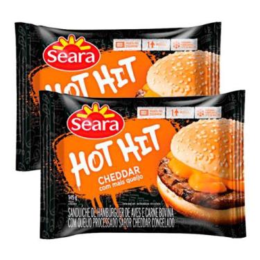 Imagem de Kit 2 Hot Hit Seara Cheddar 145g
