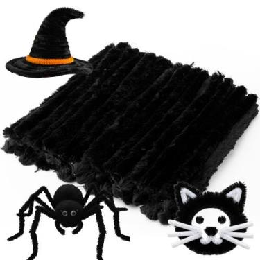 Imagem de Limpadores de cachimbo Caydo Extra Thick Black 30 mm x 30 cm - 50 unid