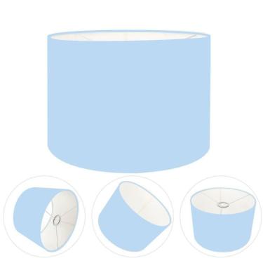 Imagem de Cúpula Abajur Cilíndrica Cp-7021 ø45x25cm Azul Bebê