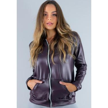 Imagem de Casaco Jaqueta Cirre Inverno Capuz Agasalho Frio Feminino-Feminino