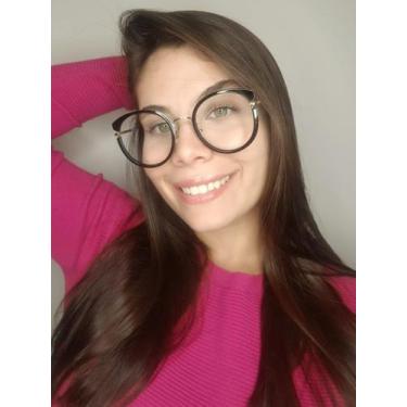 Imagem de Armação Óculos de Grau Feminina Redondo Ferry Preta 2.0 - Palas Eyewea