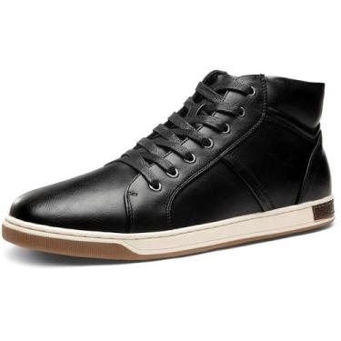 Imagem de Tênis Jousen Fashion Casual High Top Dress, preto para homens
