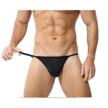 Imagem de Cueca Jockstrap Sexy Fio Dental Aberta em Poliamida Forrada - Conforto