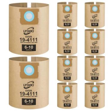 Imagem de Pacote de 10 sacos de vácuo para aspirador úmido/seco DEWALT de 23 a 3