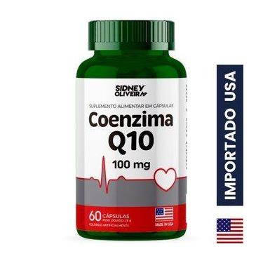 Imagem de Coenzima Q10 100Mg Made In Usa 60 Cápsulas Sidney Oliveira