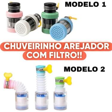 Imagem de Chuveirinho Arejador com Filtro Purificador Misturador Extensor de Tor
