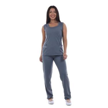 Imagem de Uniforme Regata E Calça Helanca Prático Elástico E Flexível Para Copei