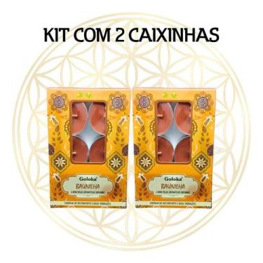 Imagem de KIT C/2 CX's Vela Aromática Para Rechaud Indiana Goloka, BAUNILHA