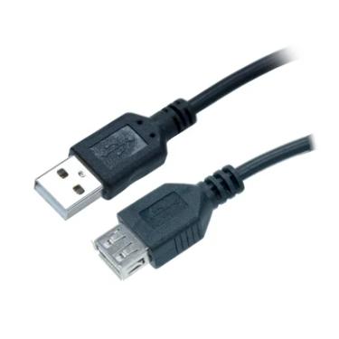 Imagem de Cabo Extensor Usb 2.0 Evus A Macho X A Femea 3.0m Preto Modelo C-007