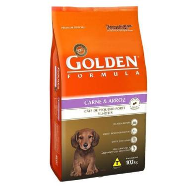 Imagem de Ração Golden Formula Carne e Arroz para Cães Filhotes de Raças Pequena