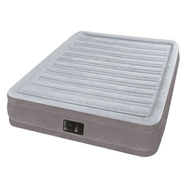 Imagem de Colchão Elevado Veludo Conforto Dura-beam Casal (c/ Bomba Elétrica Embutida 110/120v) Intex
