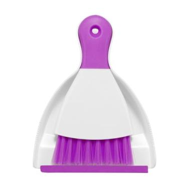 Imagem de NACENA Conjunto de mini pá de lixo e escova, conjunto de vassoura pequena e pá de poeira e mini vassoura de mão, conjunto compacto para mesa de casa, teclados, sofá, cozinha, animais de estimação