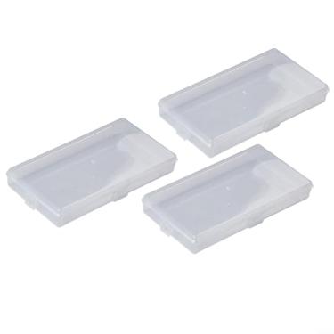 Imagem de 3 caixas de armazenamento retangulares de PP transparentes DIY porta-joias organizador caixa de armazenamento de plástico ferramentas de cosméticos caixa de armazenamento ferramentas de maquiagem