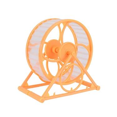 Imagem de BESTonZON Roda silenciosa de hamster para animais de estimação pequenos, roda de corrida para hamsters, esquilos, ouriços, exercícios confortáveis, entretenimento para ratos e ratos mais