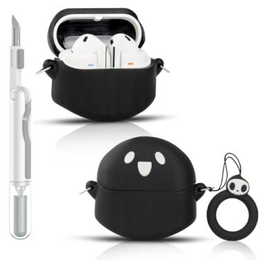Imagem de Capa para Samsung Galaxy Buds 3/3 Pro (2024) | para fones de ouvido Galaxy Buds 3 FE (2025) | Capa protetora de carregamento de silicone | Design de pele de vários estilos | com kit de limpeza e