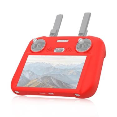 Imagem de Capa protetora de silicone para DJI Mini 4 Pro/Air 3/DJI RC 2 (vermelha)