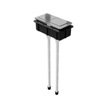 Imagem de Botão De Acionamento Duplo Superior Para Caixa Acoplada Censi Cromado Cromado 95910-1